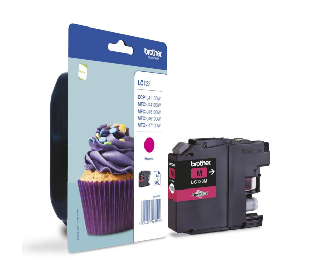 BROTHER Tusz LC123 MAGENTA do MFC-J4510DW - 125364 - zdjęcie 2
